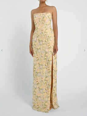 BNWT - Jenny Yoo Mercy Ophelia Embroidery in Buttercup Multi - Size 8